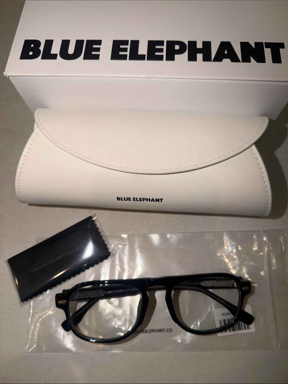 Blue Elephant Perrow Black Aviator Frame Blue Light Glasses